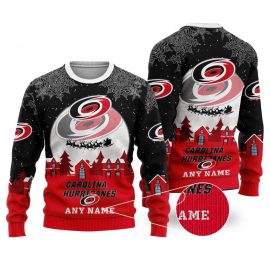 Personalized Carolina Unique Hurricanes Christmas Ugly Sweater Design Show Your Spirit