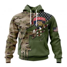 Personalized Florida Panthers Camo Skull Design Unique Custom Jersey