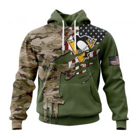 Personalized Pittsburgh Penguins Camo Skull Design Unique Custom Jersey