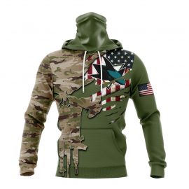 Personalized San Jose Unique Sharks Camo Skull Design Bandana Jersey