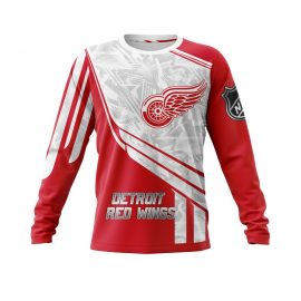 Detroit Red Wings Personalized Unique White Design Long Sleeve