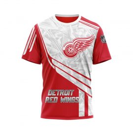 Detroit Red Wings Personalized Unique White Design Short Sleeve