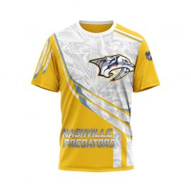 Nashville Predators Personalized Unique White Design Short Sleeve