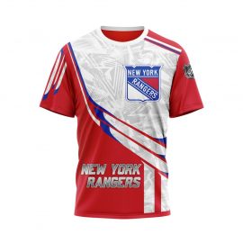 New York Unique Rangers Personalized White Design Short Sleeve