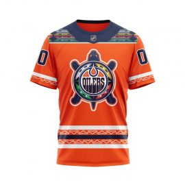 Edmonton Unique Oilers Personalized Design With Big Logo Short Sleeve I