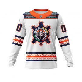 Edmonton Unique Oilers Personalized Design With Big Logo Long Sleeve II