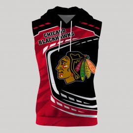 Chicago Unique Blackhawks Big Logo Design Sleeveless Jersey I