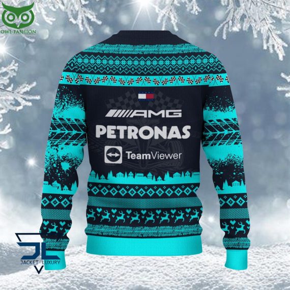 Mercedes-AMG PETRONAS F1 Team Customized Ugly Sweater - You look lazy