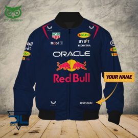 Red Bull Racing Design Red Racing Style Unique Bomber Jacket I
