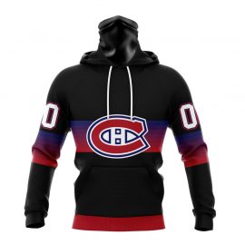 Montreal Canadiens Personalized Black And Gradient Design Bandana Jersey
