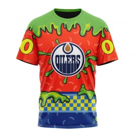 Personalized Edmonton Unique Oilers Nickelodeon Design Short Sleeve