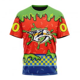 Personalized Nashville Predators Special Nickelodeon Design Short Sleeve