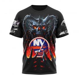 Personalized New York Islanders Special Skull Art Design Short Sleeve