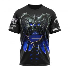 Personalized St Louis Blues Special Skull Art Design Short Sleeve