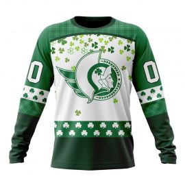 Personalized Ottawa Senators Long Sleeve Special Design For St Patrick Day