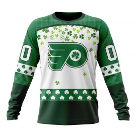 Personalized Philadelphia Flyers Long Sleeve Design For St Patrick Day