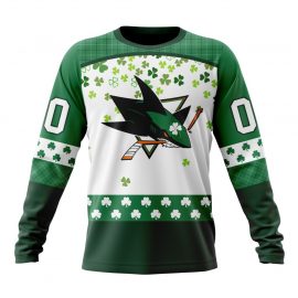 Personalized San Jose Unique Sharks Long Sleeve Design For St Patrick Day